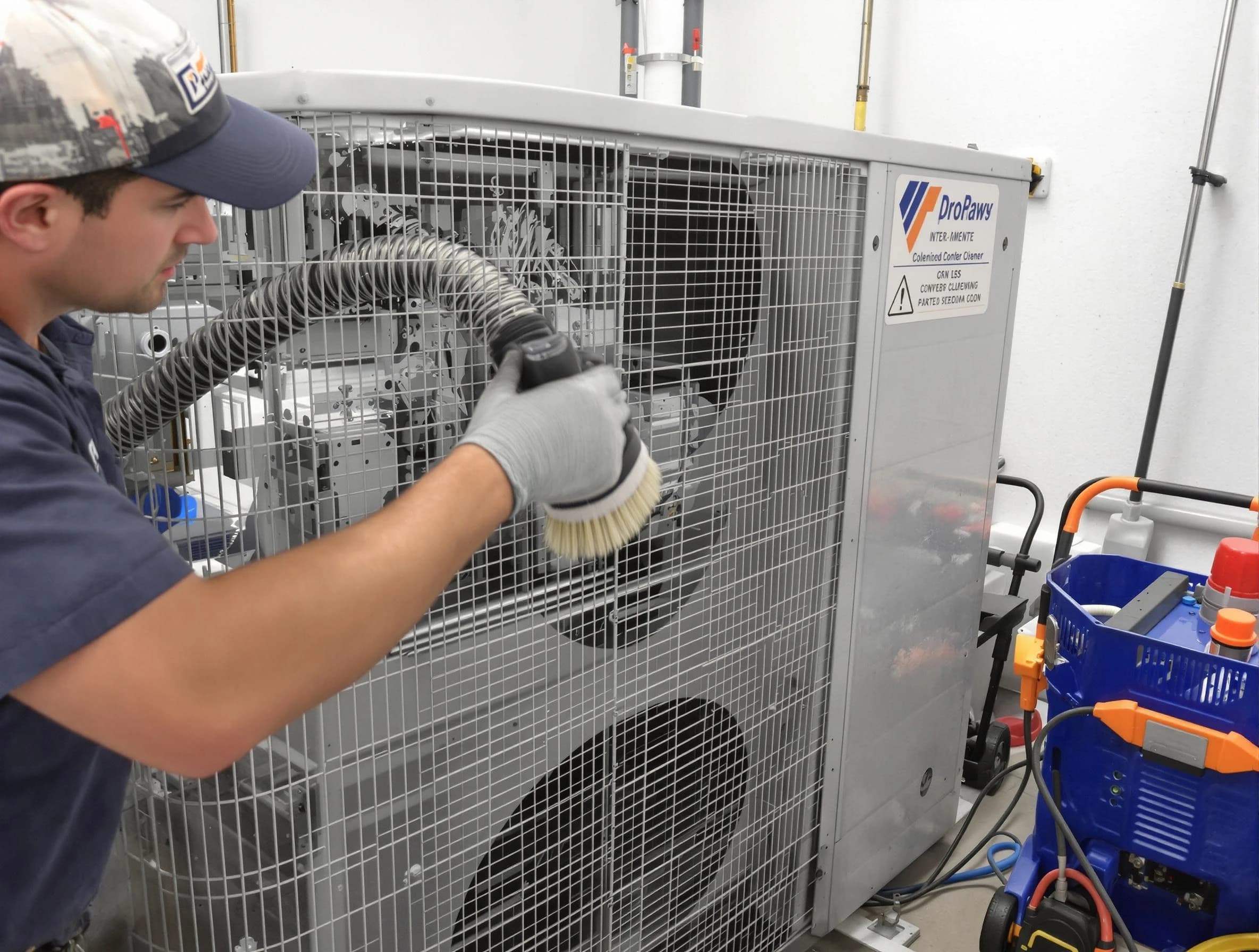 Belen Air Duct Cleaning specialist performing precision AC coil cleaning for improved system performance in Belen