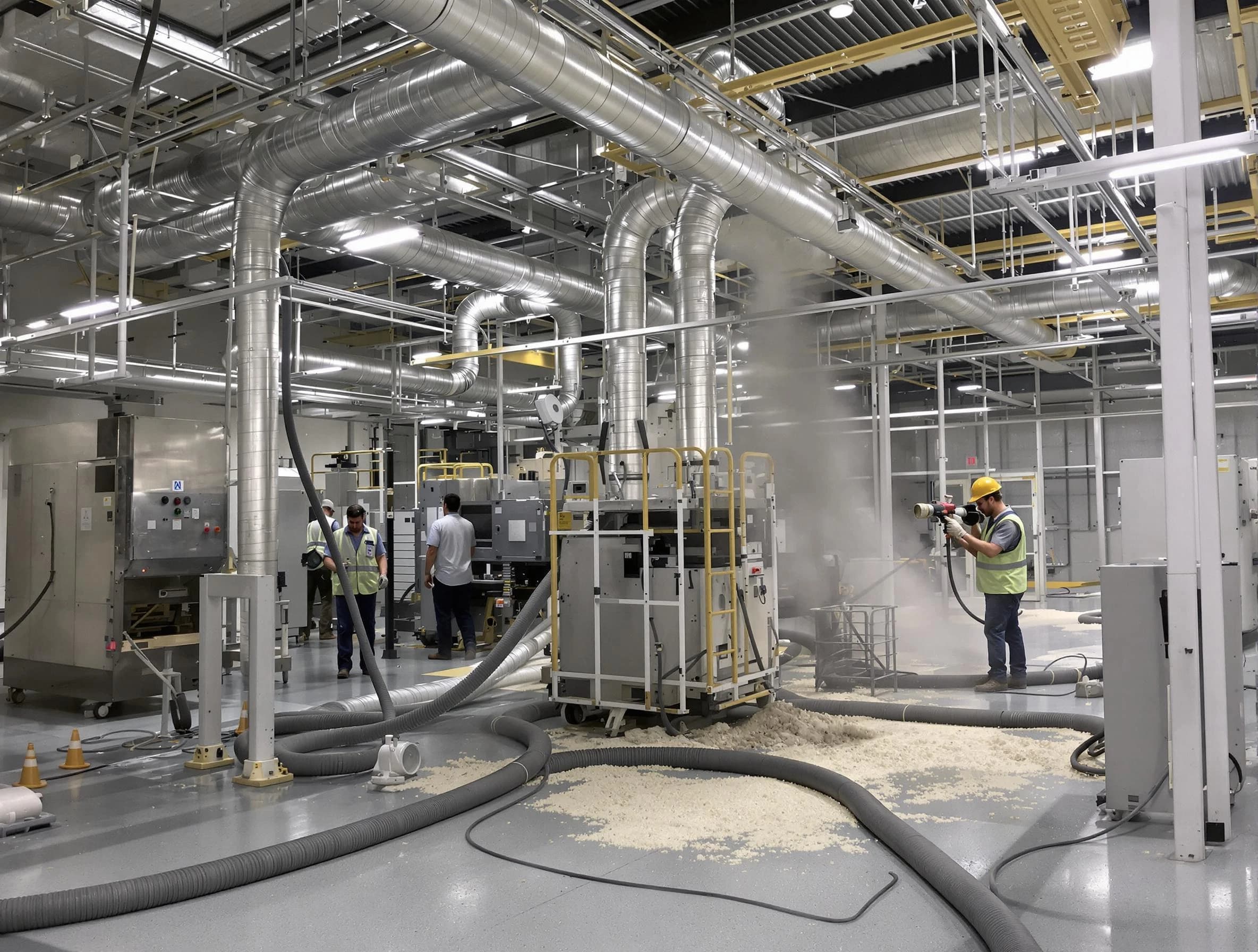 Heavy-duty industrial duct cleaning by Belen Air Duct Cleaning in Belen